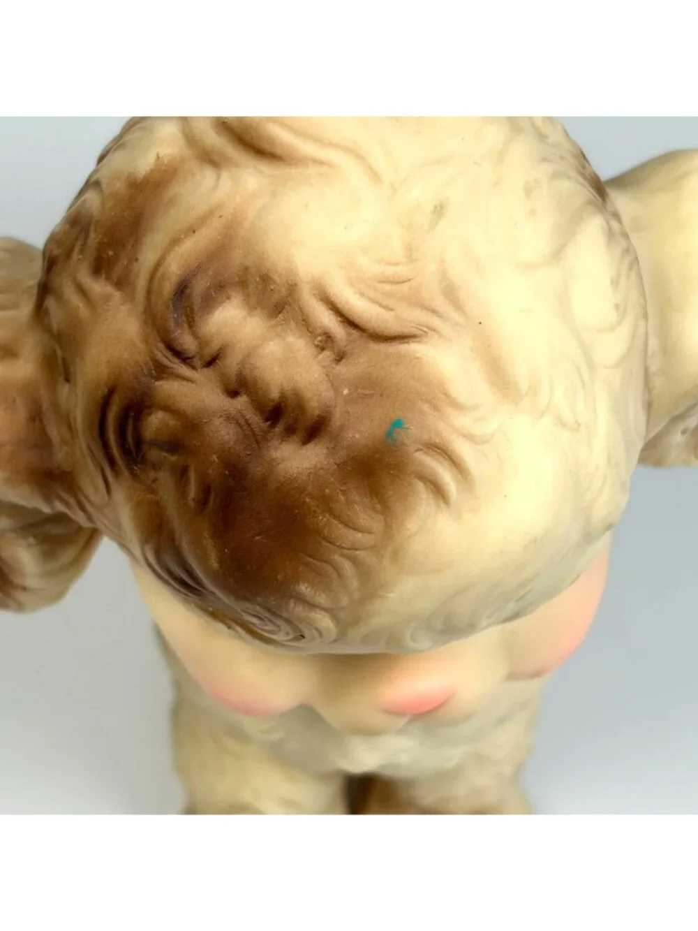 Vintage The Sun Rubber Co. Dog Squeaky Figurine 1950s Baby Toy Nursery Decor